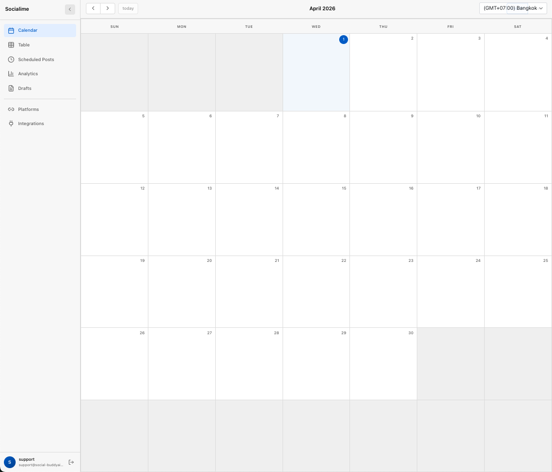 Social Buddy Calendar - Schedule posts across all platforms